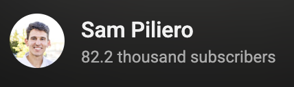 Sam Piliero YouTube channel